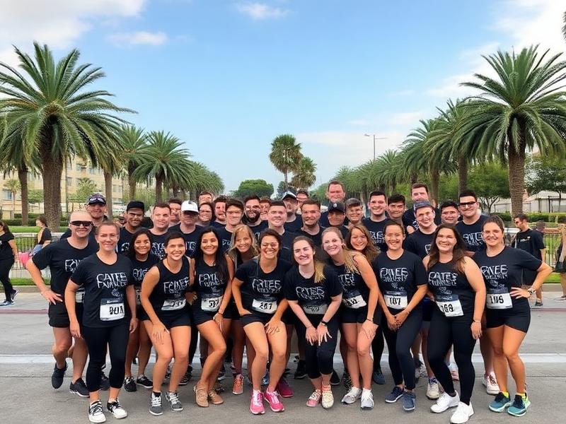 OFFLINE members posing together after a group run